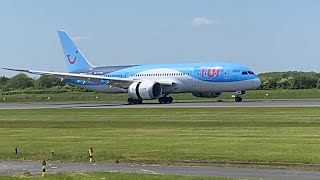 Boeing 7878 Dreamliner TUI landing at Manchester Airport [upl. by Mcclenaghan]