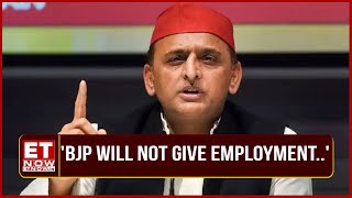 Ye Chalne Wali Sarkar Nhi Girne Wali Sarkar Hai BJP Naukari Nhi Degi Akhilesh Yadav Slams BJP [upl. by Gnen]