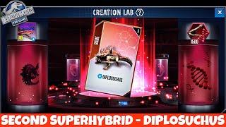 DIPLOSUCHUS  Second Superhybrid Unlocked  Jurassic World The Game [upl. by Hsilgne146]