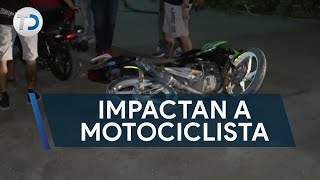 Conductora ebria impactó a motociclista [upl. by Aisyla590]