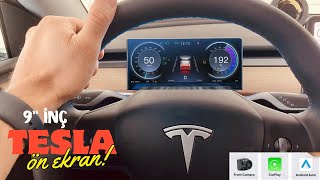 Tesla 9 İnç Ekran İnceleme ve Montajı  HansshowOfficial [upl. by Hillyer]