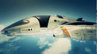 Future Spaceship Concepts  Rendered in Cinema4D [upl. by Sicard]