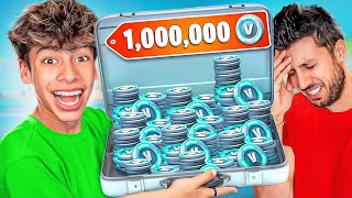 Winning 1000000 VBucks from my Dad [upl. by Nnad]