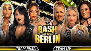 Rhea Ripley Bianca amp Jade Cargill vs Liv Morgan amp Unholy Union Full Match WWE Bash In Berlin 2024 [upl. by Nyliac]