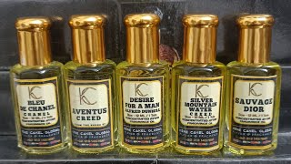 Platinum Fragrance Oil Package Deal Aventus Sauvage Channel Silver Dunhill Channel [upl. by Otrebogir]