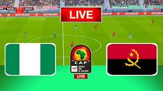 LIVE🔴 Nigeria Vs Angola  Africa Cup of Nations  Quarterfinal  Live Football Match Today [upl. by Anhsirk]