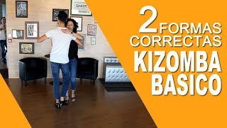 Bailar Kizomba  As 2 Formas Correctas de Fazer o Passo Básico da Kizomba [upl. by Norvol]