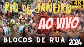 🔴 AO VIVO CARNAVAL 2024 COM BLOCOS DE RUA NO RJ [upl. by Ellimaj180]