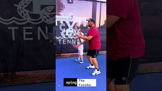 The forehand tennis technique [upl. by Chan]