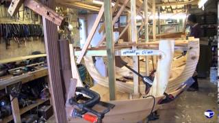 Fitting planks on a clinker vessel small boats  Part 3 [upl. by Nero]