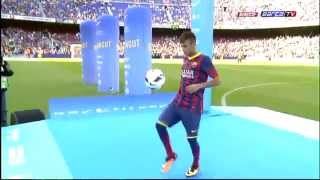 Neymars Presentation in Barcelona FULL PRESENTATION [upl. by Joses570]