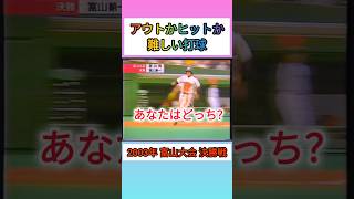 【富山大会】2003年決勝 疑惑のセンターフライ 誤審！？【高校野球】甲子園 [upl. by Thibaut80]