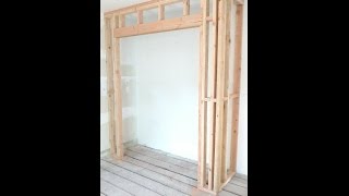 😎How to Frame a Closet 🔨coknowproconstructiontips [upl. by Rheingold]