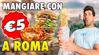 COME MANGIARE TANTO CON MENO DI 5 EURO A ROMA [upl. by Lugar714]