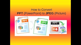 How to convert PPT or PowerPoint files into JPEG Picture without any software 100 free [upl. by Naloj57]