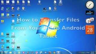 How to Transfer Files From PC to Android Tablet​​​  H2TechVideos​​​ [upl. by Bathsheb]