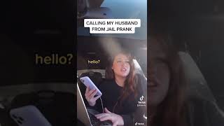 calling my husband from quotjailquot prank 😂 shorts [upl. by Anitap]