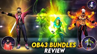 OB43 ALL BUNDLE REVIEW FREE FIRE l FREE FIRE NEW EVENT l FF NEW EVENT l DIVIDED GAMER [upl. by Atinnek]