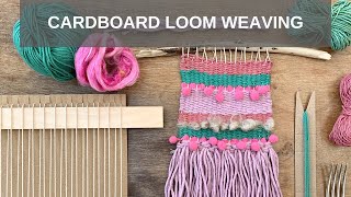 Cardboard Loom Weaving [upl. by Indira669]