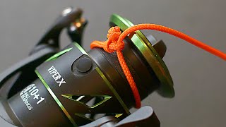 A Fishermans First Knot  The Arbor Knot  PLUS How to Put Fishing Line on a Spinning Reel [upl. by Yim]