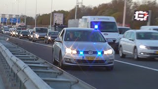 Primeur Vele hulpdiensten naar een aanrijding in de Heinenoordtunnel bij Barendrecht [upl. by Eidnac]