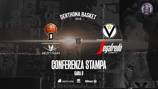 LBA Playoff G3 I Conferenza stampa Bertram Tortona vs Virtus Segafredo [upl. by Etnad]