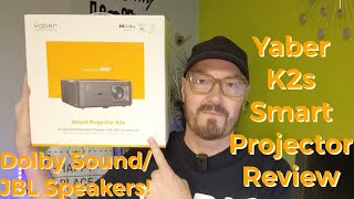 Yaber K2s Smart Projector Review  NFC SharingAlexa EnabledJBL SpeakersWifi 6 And 4K Upscaling [upl. by Ahusoj]