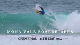 Mona Vale Boardriders  Open Division Final  11th May 2024 [upl. by Erinna379]