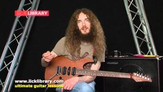 Guthrie Govan  Guitar Pick  Session 16 Licklibrary [upl. by Rollet]