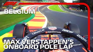 Max Verstappens Pole Lap  2023 Belgian Grand Prix  Pirelli [upl. by Les454]