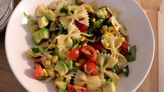 Heerlijke farfalle pasta salade recept vegetarisch [upl. by Homer]