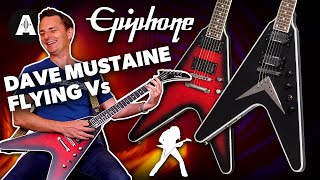 Epiphones New Dave Mustaine Signature Flying V Guitars [upl. by Crowe505]