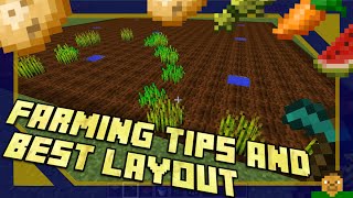 Minecraft  Farming Tips amp Best Layout [upl. by Dhu]