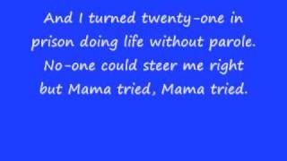 merle haggard mama tried w lyrics [upl. by Neerol928]