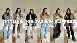 WAYS TO STYLE UGG TASMAN SLIPPERS FOR AUTUMNWINTER  great dupes for only £30 [upl. by Euqram]