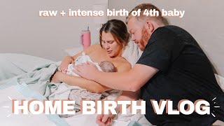 HOME BIRTH VLOG  RAW amp QUICK BIRTH OF BABY 4  Emma Donaldson [upl. by Zonnya798]