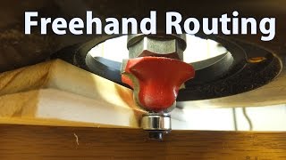 How to Use a Router Freehand  Beginners 11  woodworkweb [upl. by Gabor]