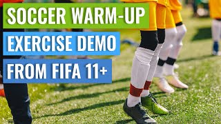 Soccer Warmup Exercises Football  Demo [upl. by Kayla]