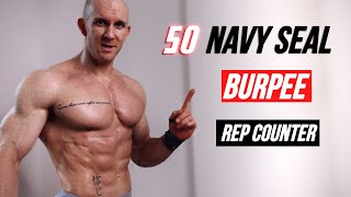 Navy Seal Burpees Follow Along 🔥 Best Bodyweight Chest Workout [upl. by Storer544]