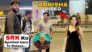 Abhisha  Manisha Rani Came To Drop Abhishek Malhan At Airport [upl. by Lisle224]