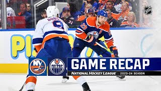 Islanders  Oilers 1113  NHL Highlights 2023 [upl. by Glory]