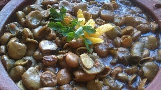 Fresh Fava Beans a La Morocaine  الفول الاخضر المنكوب بالطريقة المغربية  مترجم للعربي [upl. by Dray532]