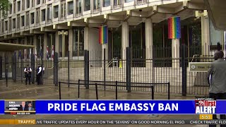 White House criticizes GOP over funding provision that effectively bans Pride flags over US [upl. by Baumbaugh]