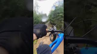 HITTING THE BIG GAP JUMP at Danny Harts Descend Downhill Park mtb jump downhill [upl. by Agathy]