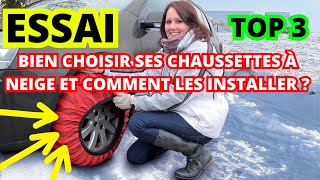 Comment et quelle Chaussette à Neige choisir en 2023 TOP 3 des meilleurs  test amp tuto installation [upl. by Sankey]