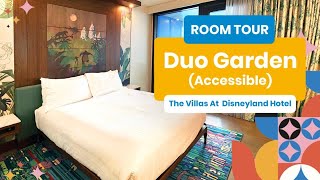 ROOM TOUR Wheelchair Accessible Duo Studio Garden Room 0155 at The Villas at Disneyland Hotel [upl. by Irfan]