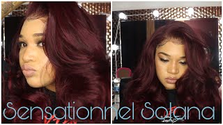 Sensationnel What Lace Wig Solana  Burgundy Wine [upl. by Margaret]