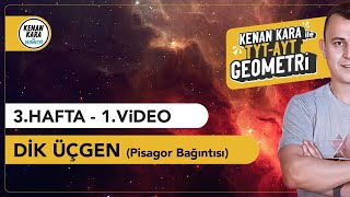 Dik Üçgen Pisagor Bağıntısı  GEOMETRİ KONU ANLATIMI 2024 Tayfa TYTAYT [upl. by Ivanna]