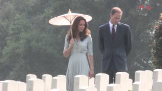 Royal couples visit to Kranji War Memorial [upl. by Claude131]