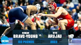 Vito Arujau vs Roman BravoYoung  2023 NCAA Wrestling Championship 133 lbs [upl. by Ayal]